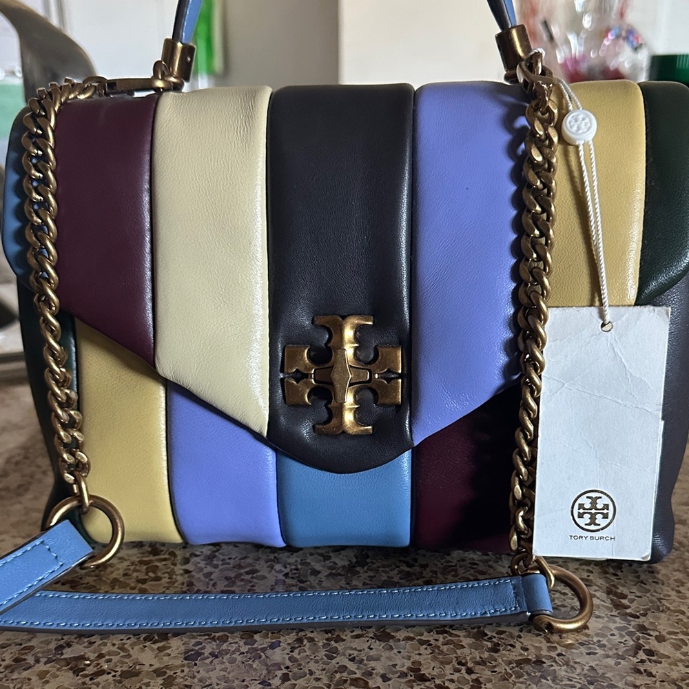 Tory Burch Colorblock Leather Crossbody Bag
